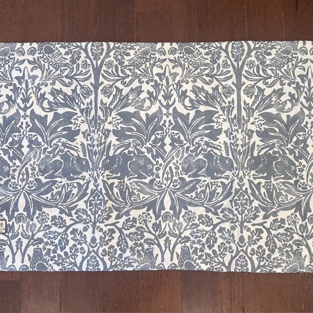 William Morris Home Brother Rabbit King Shams - Sea Blue